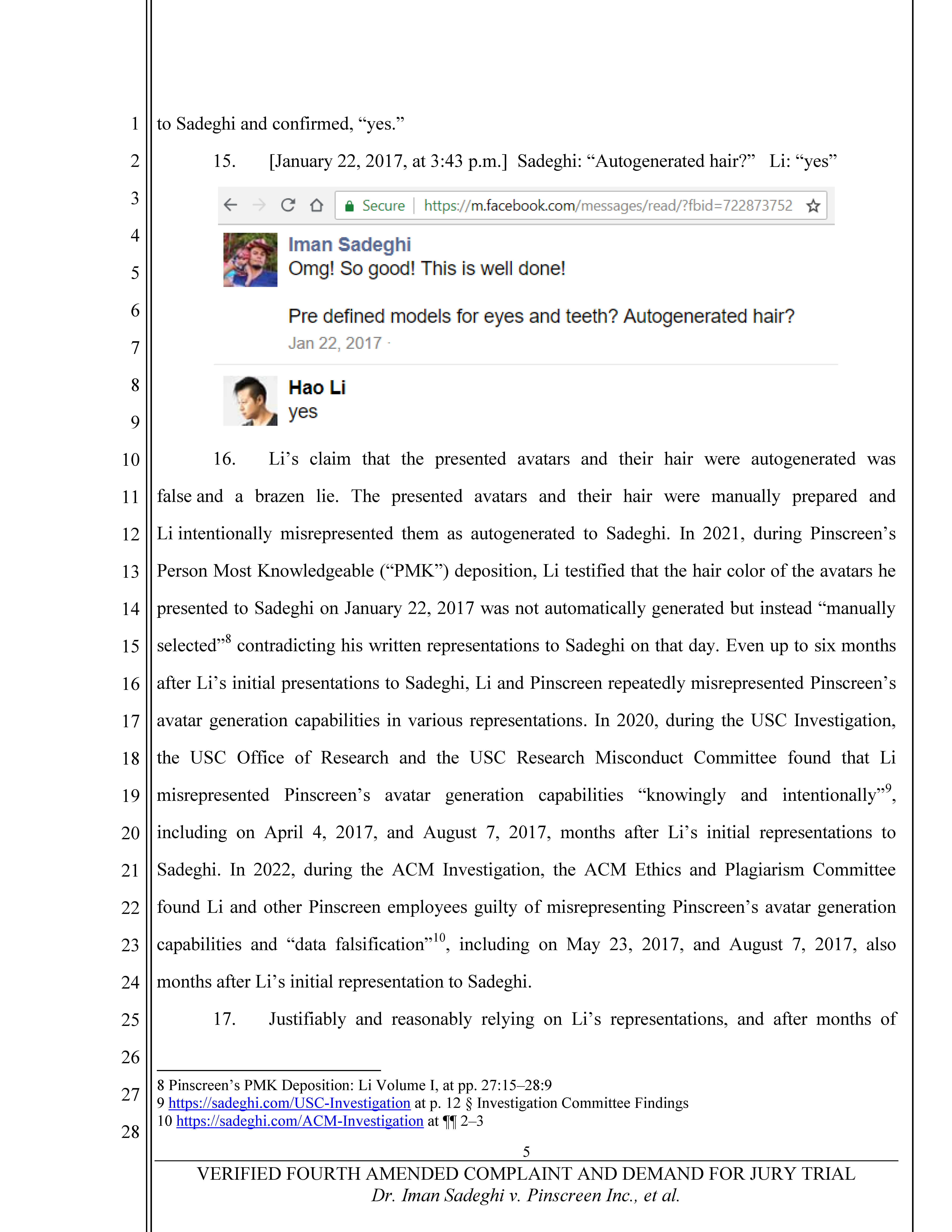 Fourth Amended Complaint (4AC) Page 6