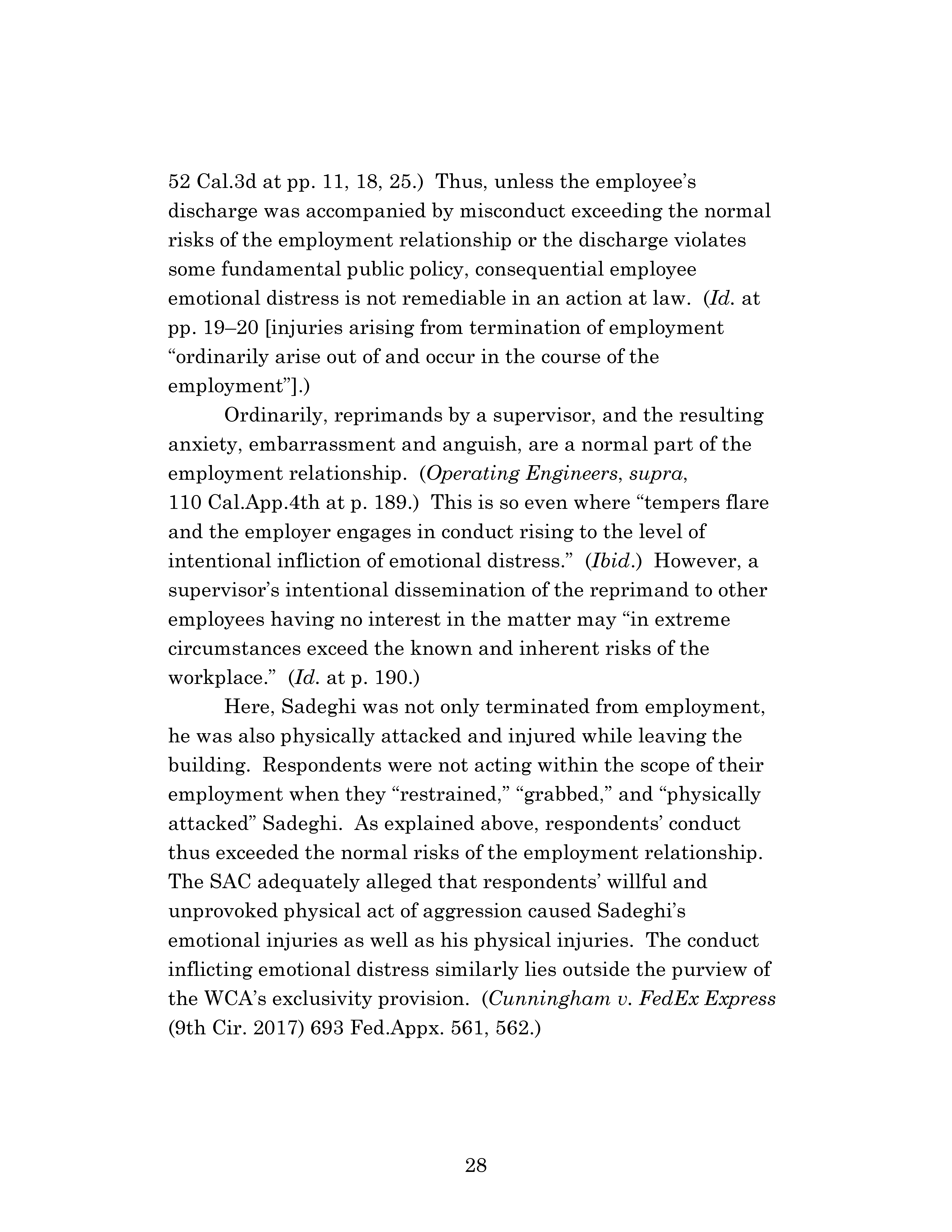 Appellate Court's Opinion Upholding Sadeghi's Claims for Battery and IIED Against Chen, Hu and Kung Page 28