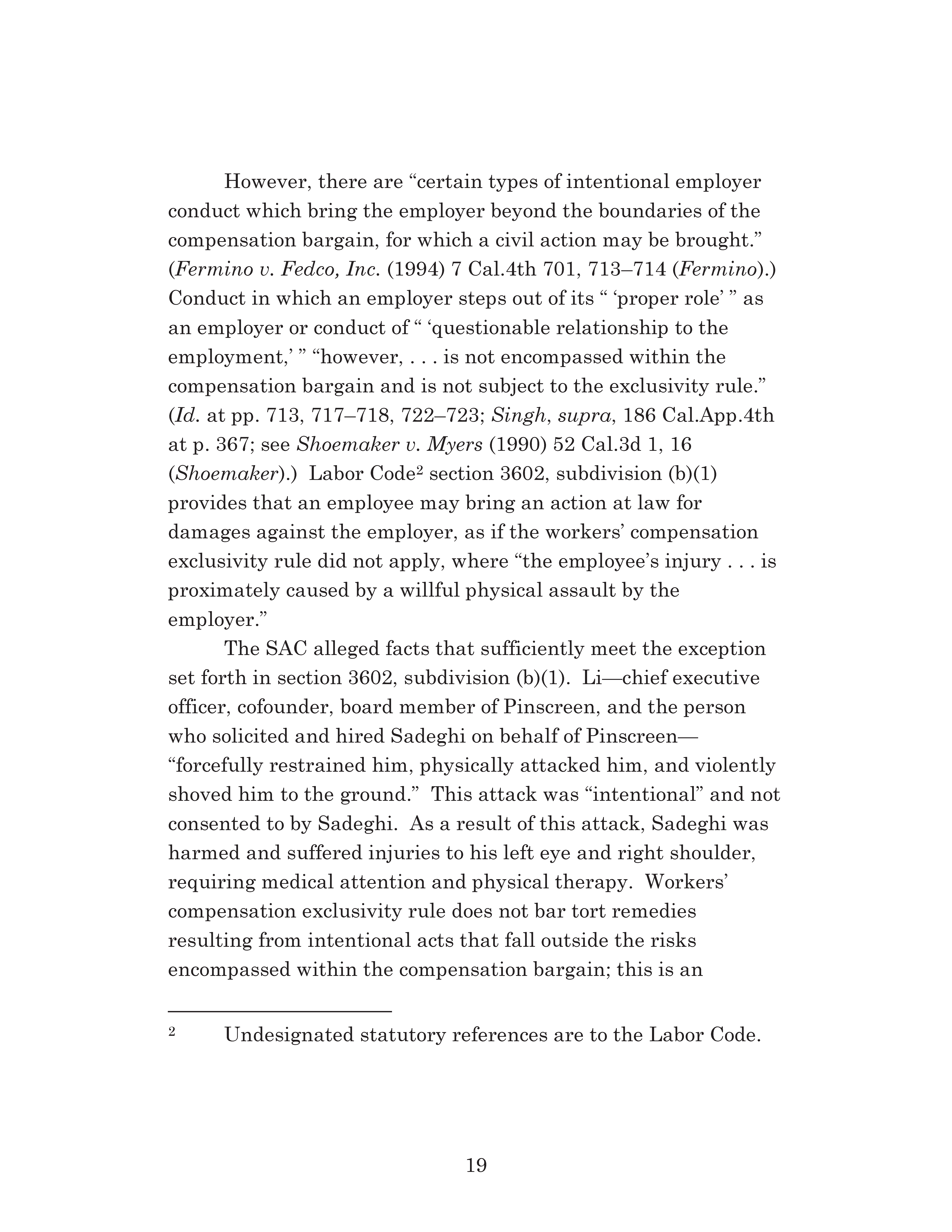 Appellate Court's Opinion Upholding Sadeghi's Claims for Fraud, Battery and IIED Against Li Page 19