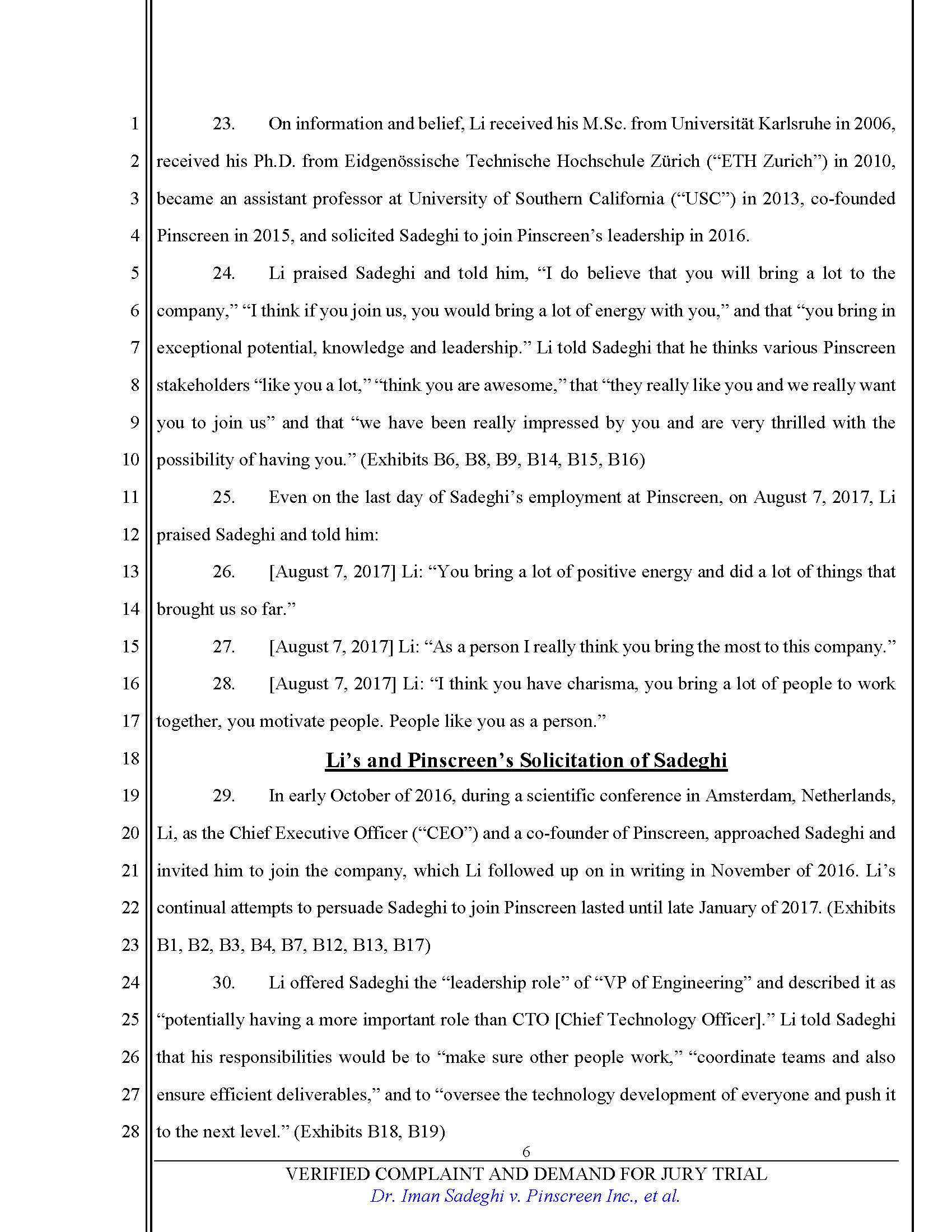 Verified Complaint Page 6