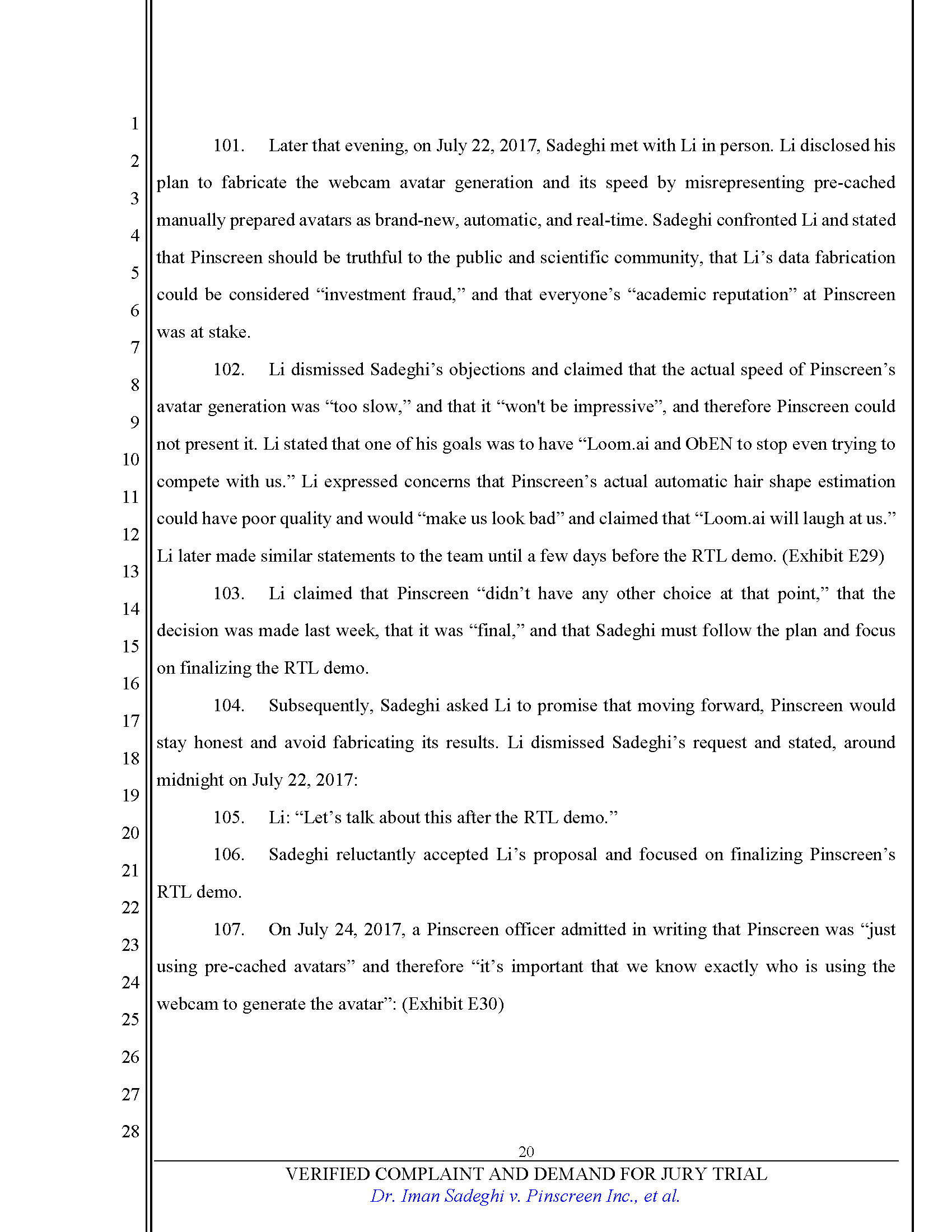 Verified Complaint Page 20