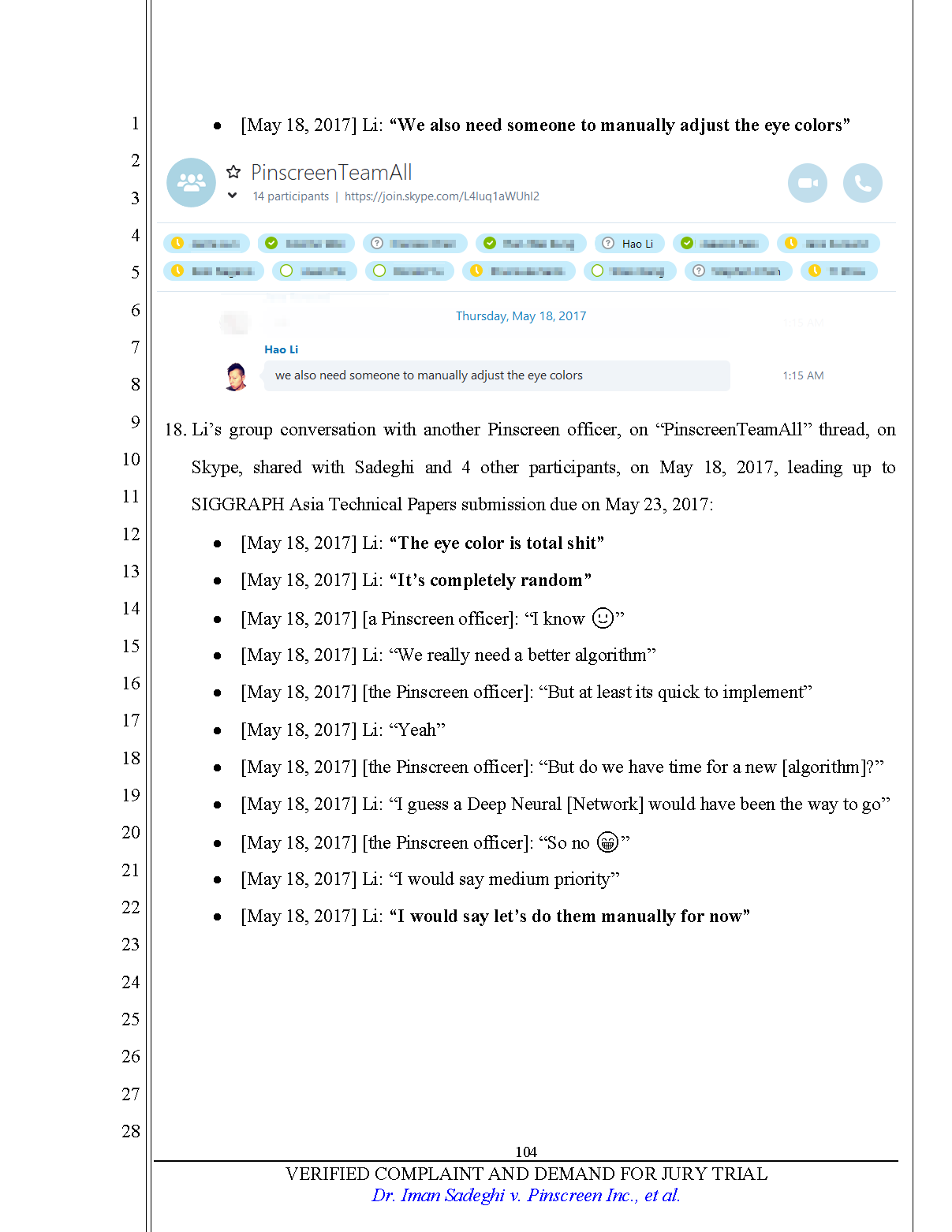 Verified Complaint Page 104