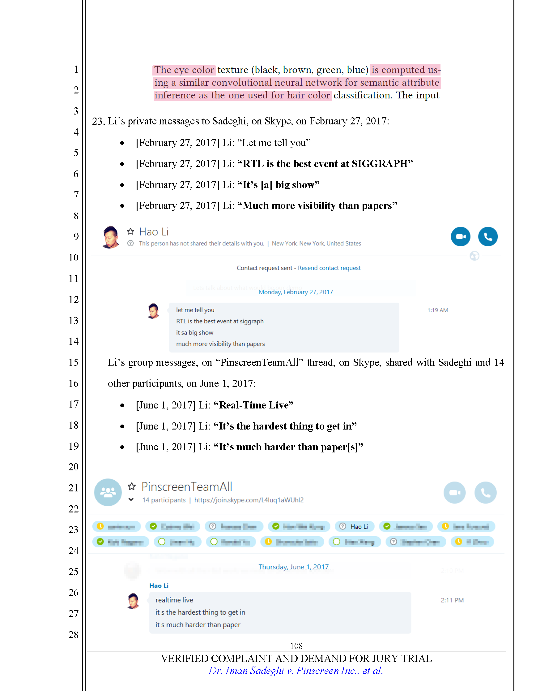 Verified Complaint Page 108