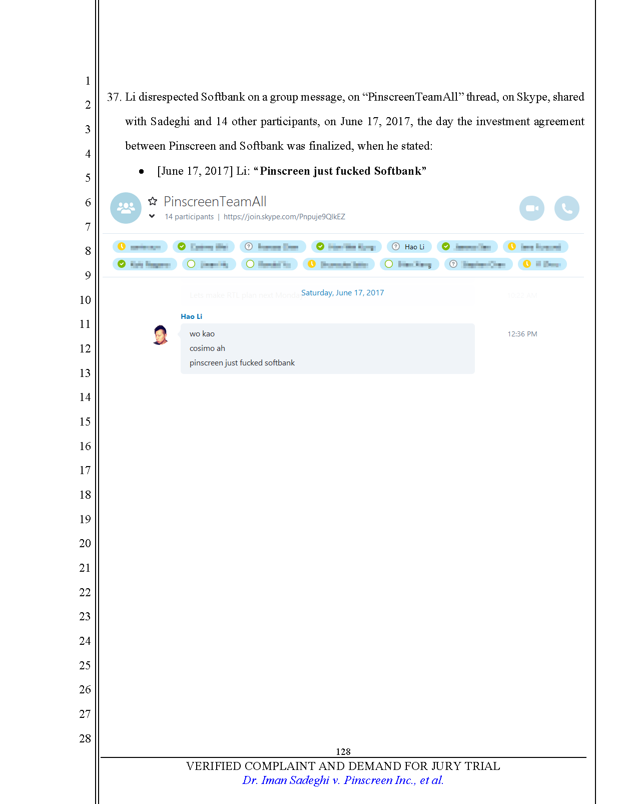 Verified Complaint Page 128