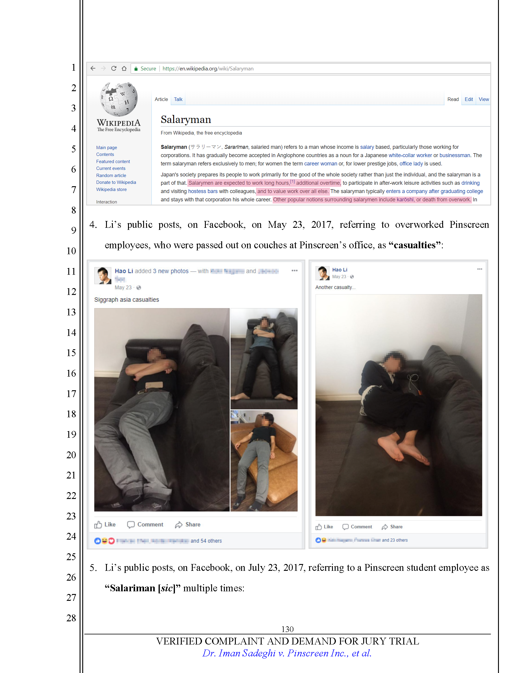 Verified Complaint Page 130