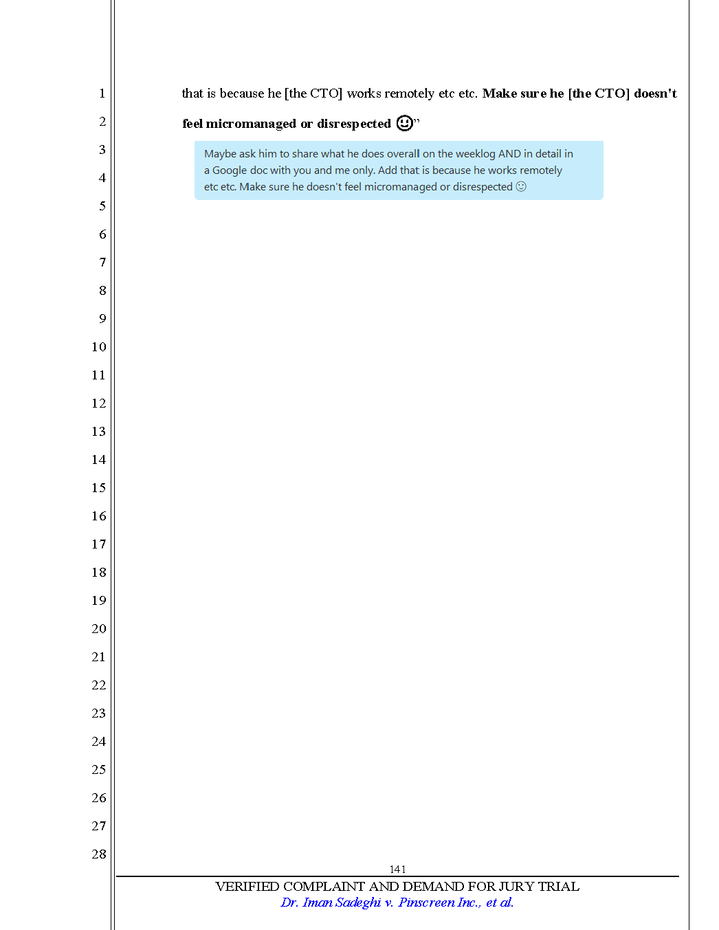 Verified Complaint Page 141