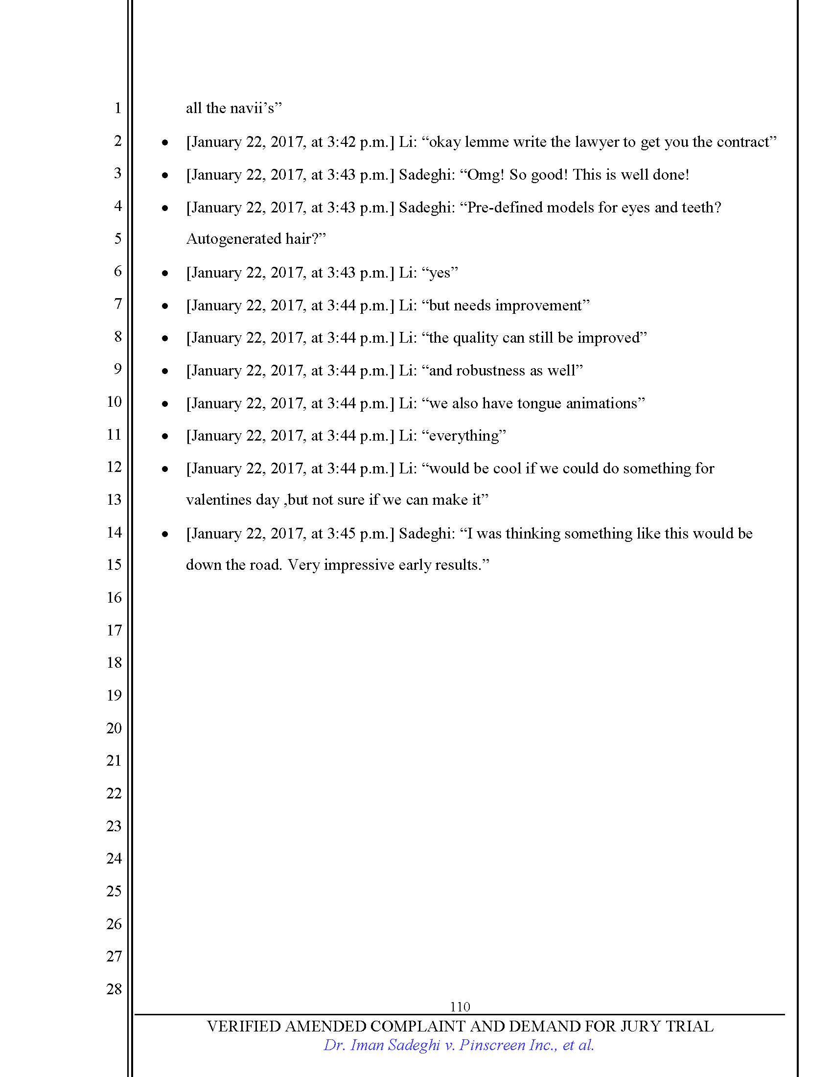 First Amended Complaint (FAC) Page 110