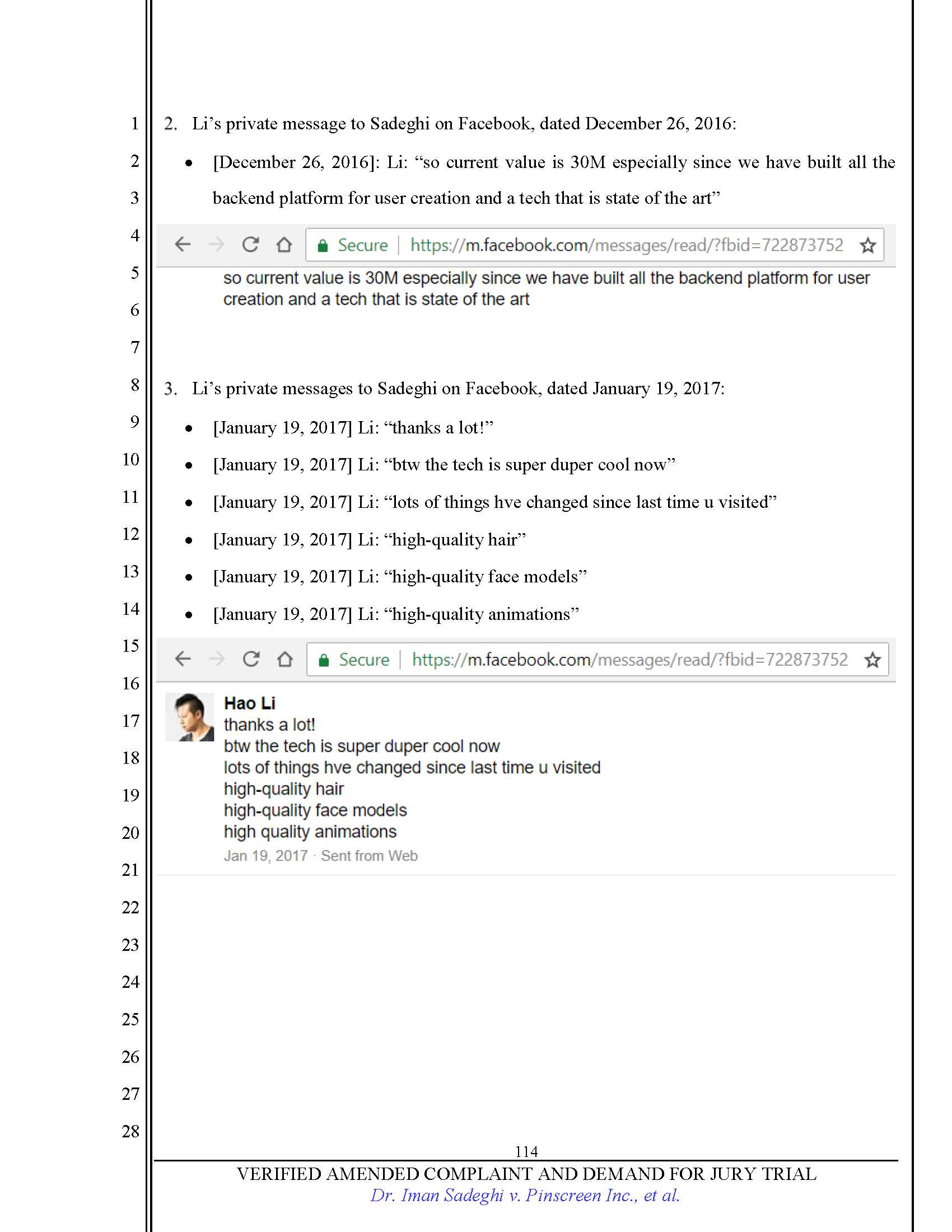 First Amended Complaint (FAC) Page 114