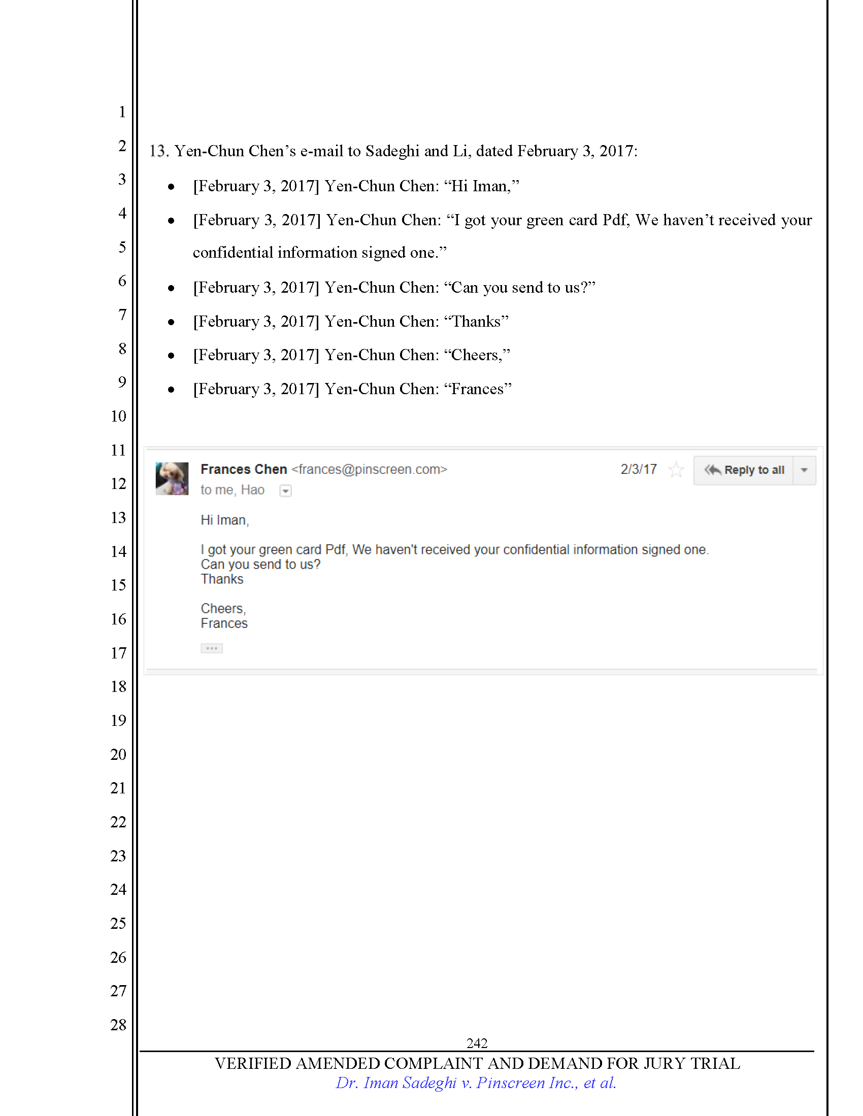 First Amended Complaint (FAC) Page 242