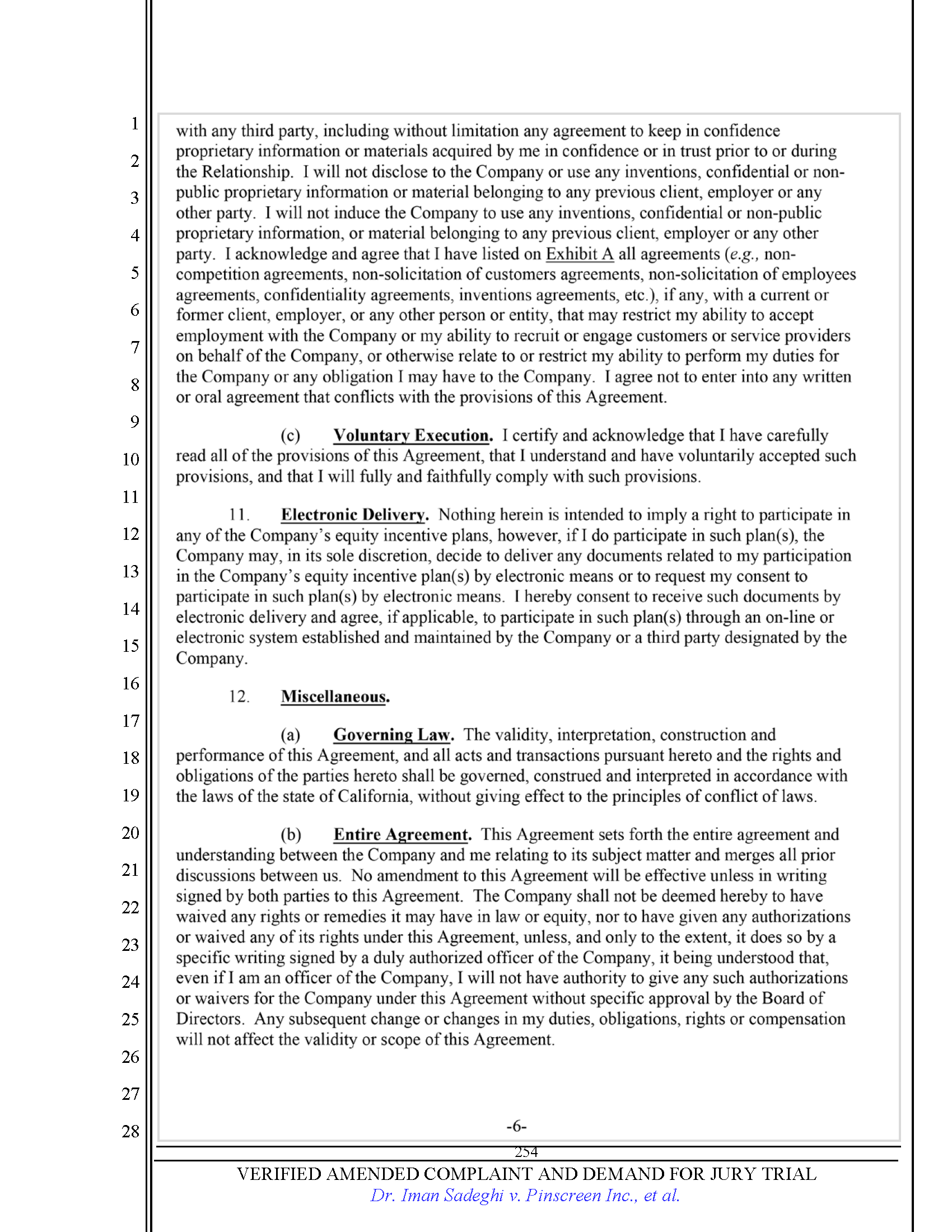 First Amended Complaint (FAC) Page 254