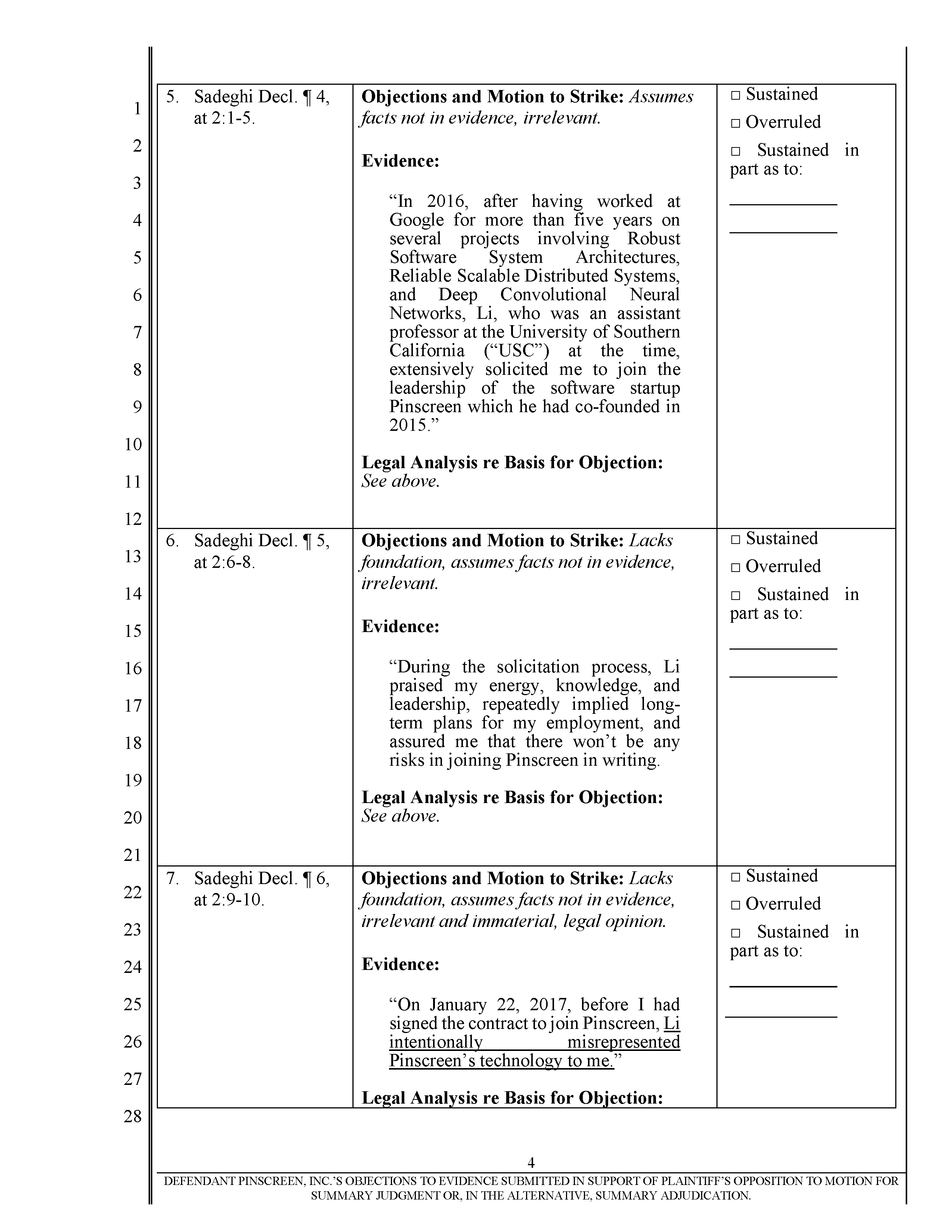 Pinscreen’s Motion to Seal USC’s Investigation of Hao Li’s Scientific Misconduct Page 11